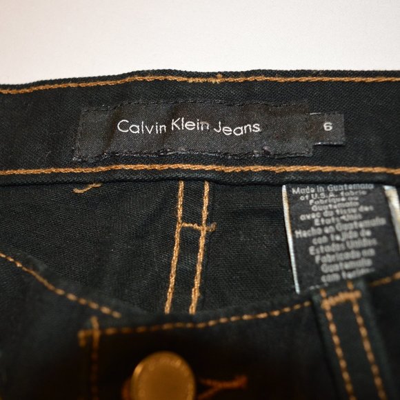Calvin Klein Bootcut Black Women's Size 6 Five Pocket - Picture 6 of 8